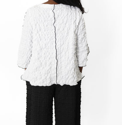 Moonlight Textured Pucker Top - Essential Elements Chicago