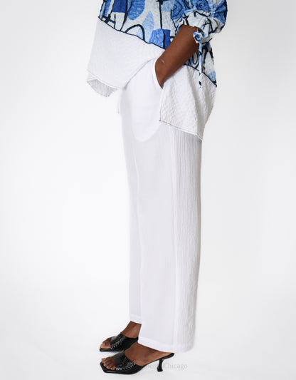 Moonlight Straigt Pant, White - Essential Elements Chicago