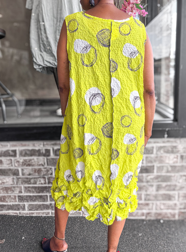 Moonlight Lime Circle Dress