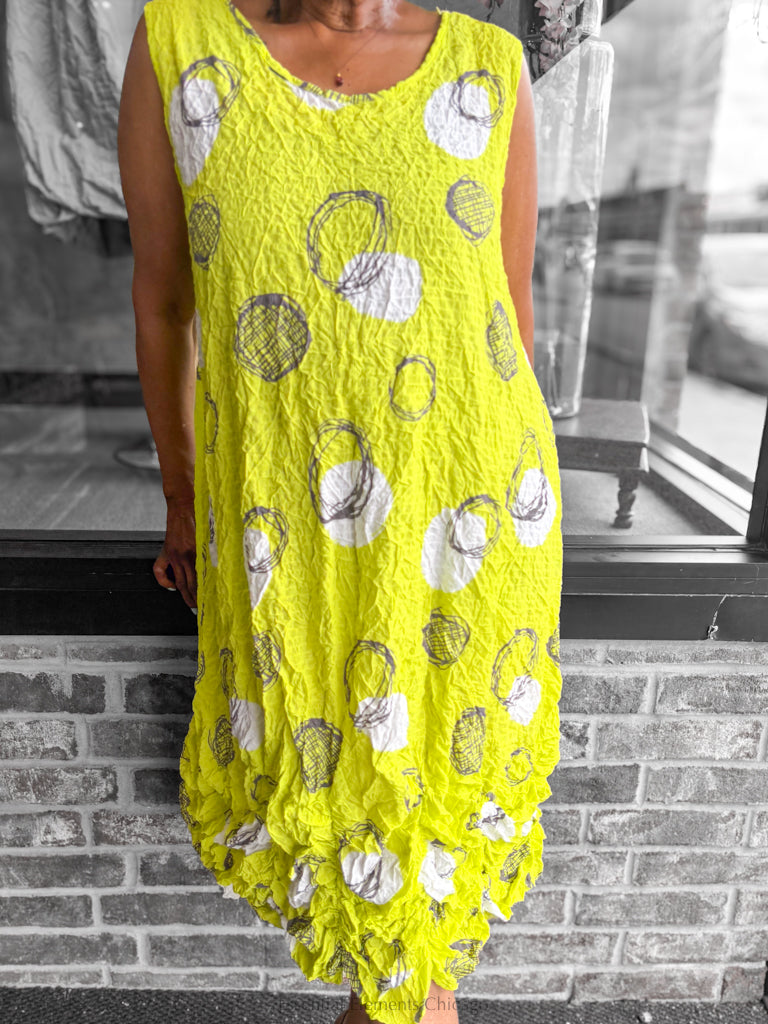 Moonlight Lime Circle Dress