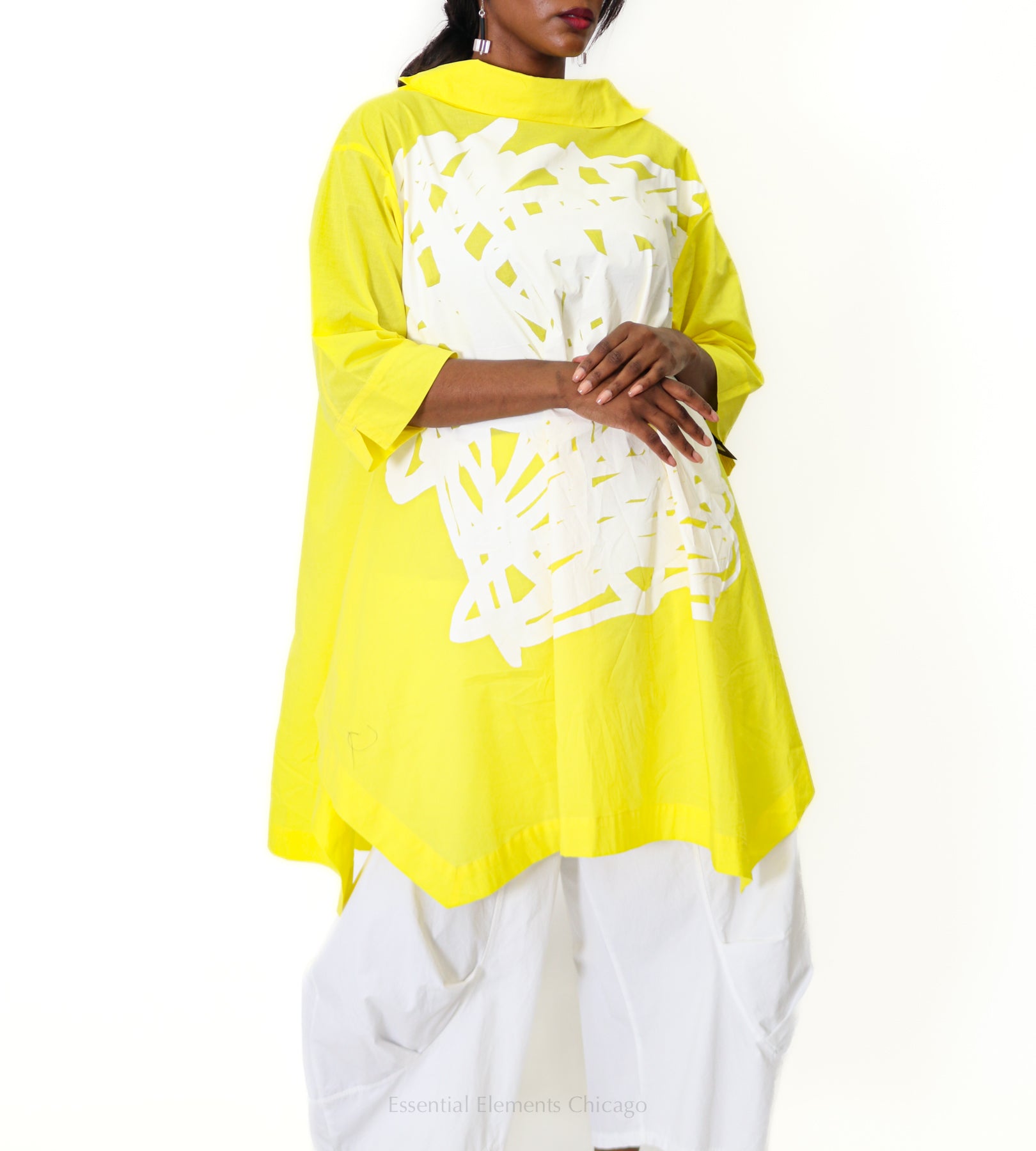 Moyuru Cotton Abstract Tunic