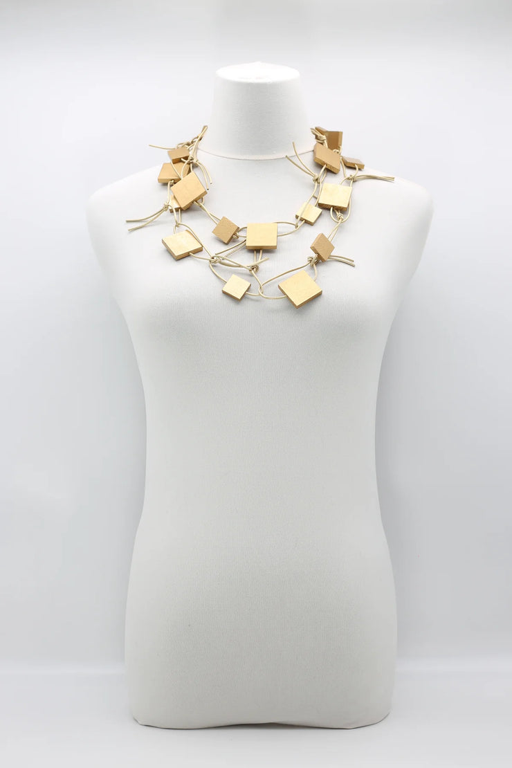 Jianhui Wood Chainlink Necklace