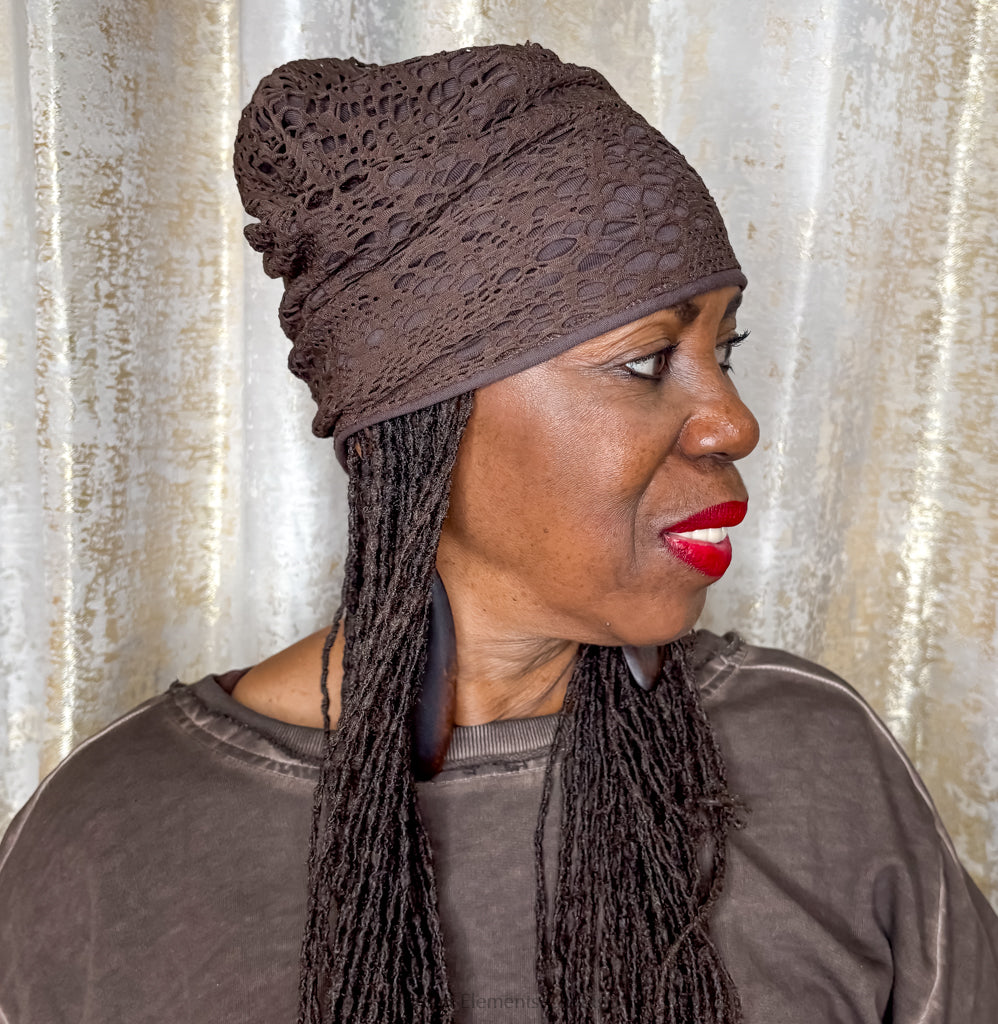 All Net Chocolate Beanie - Essential Elements Chicago