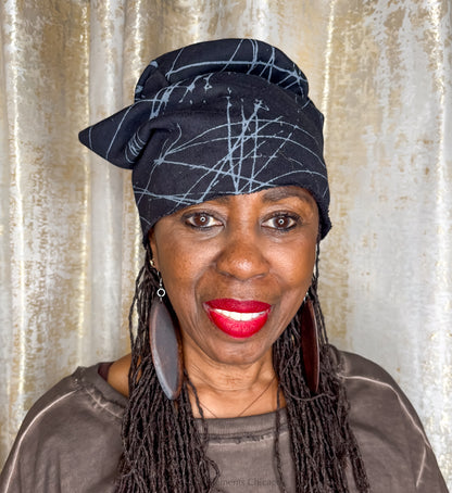 Black Ghirigori Print Beanie - Essential Elements Chicago