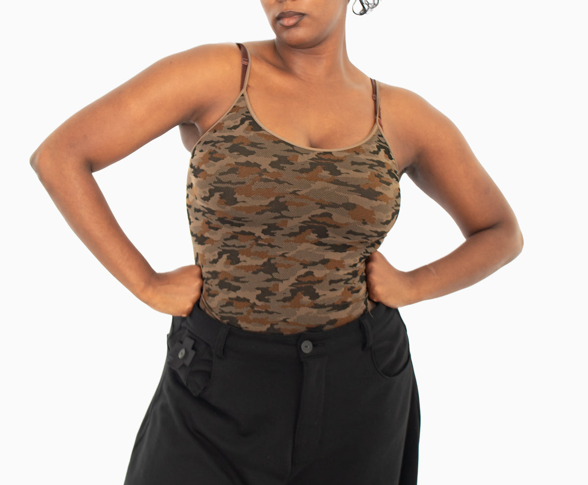 Niki Biki Camo Cami, Olive
