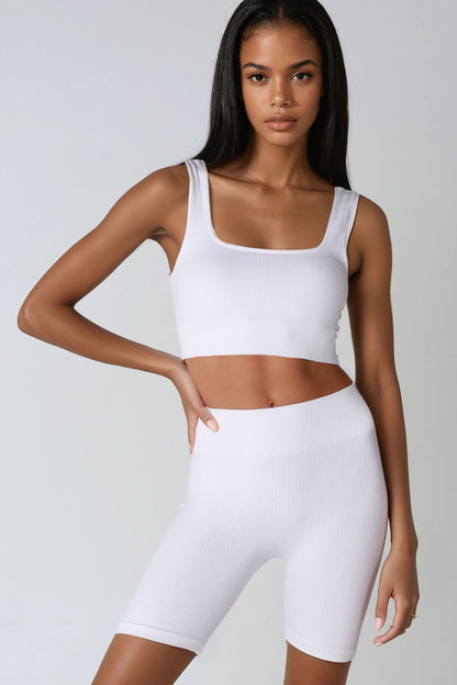 Niki Biki Ribbed High Waist Shorts