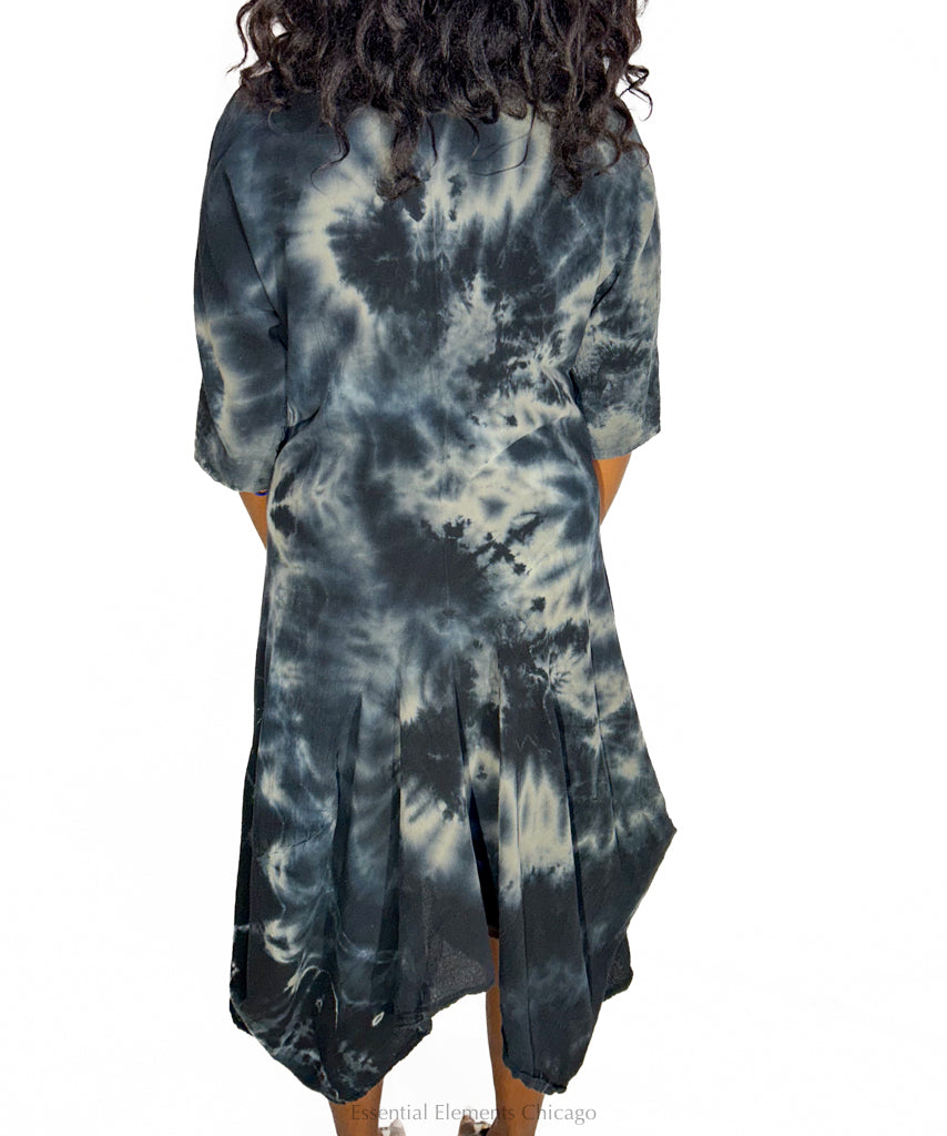 Oh My Gauze Shepard Dress, Marble Black