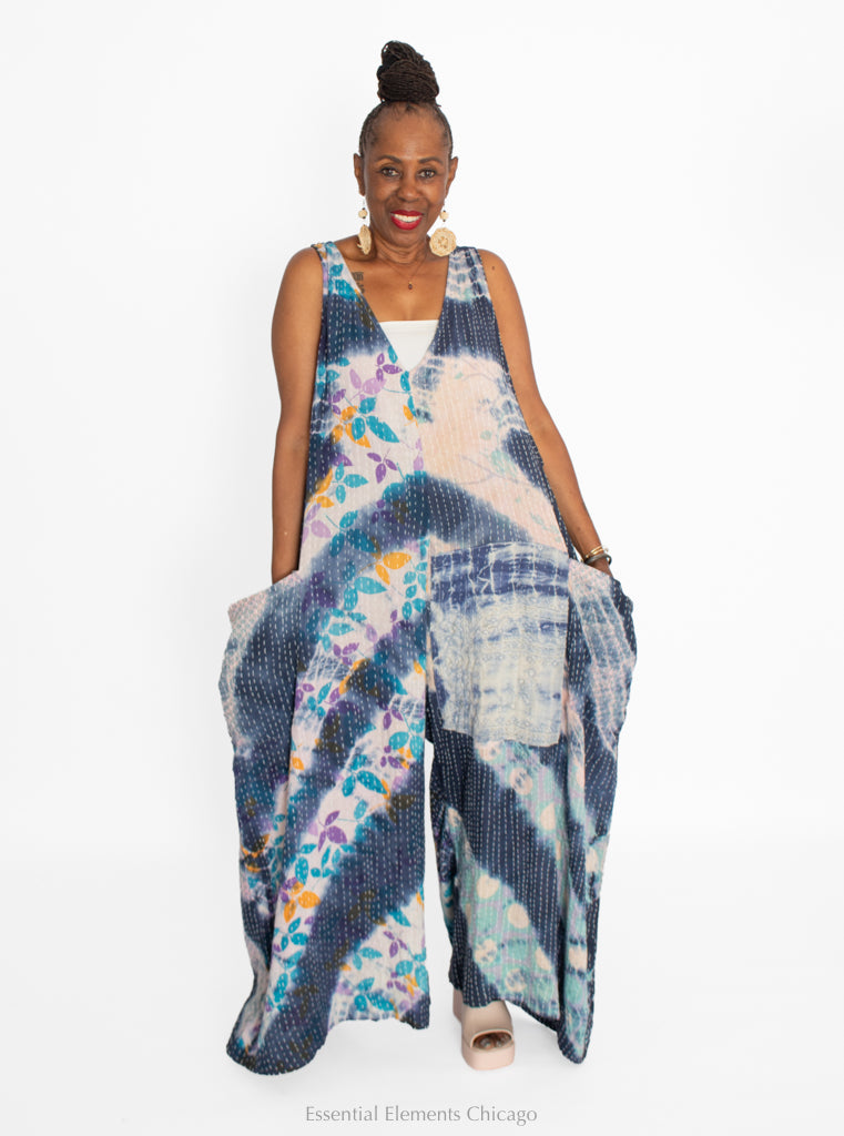 Kantha Harmony Wide Leg Jumpsuit