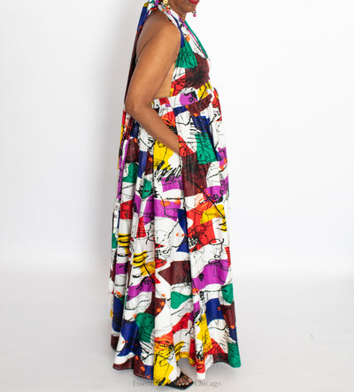 Mosaic Halter Dress