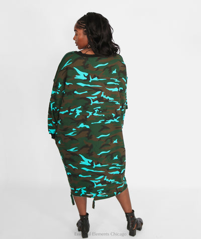 Holey Camo Dress