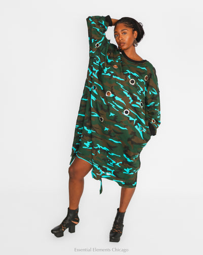 Holey Camo Dress