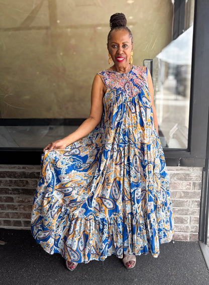 Rhea Paisley Dress