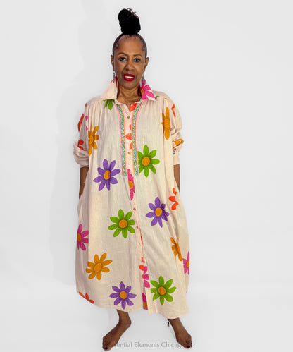 Flowers For The Lady Shirt Dress