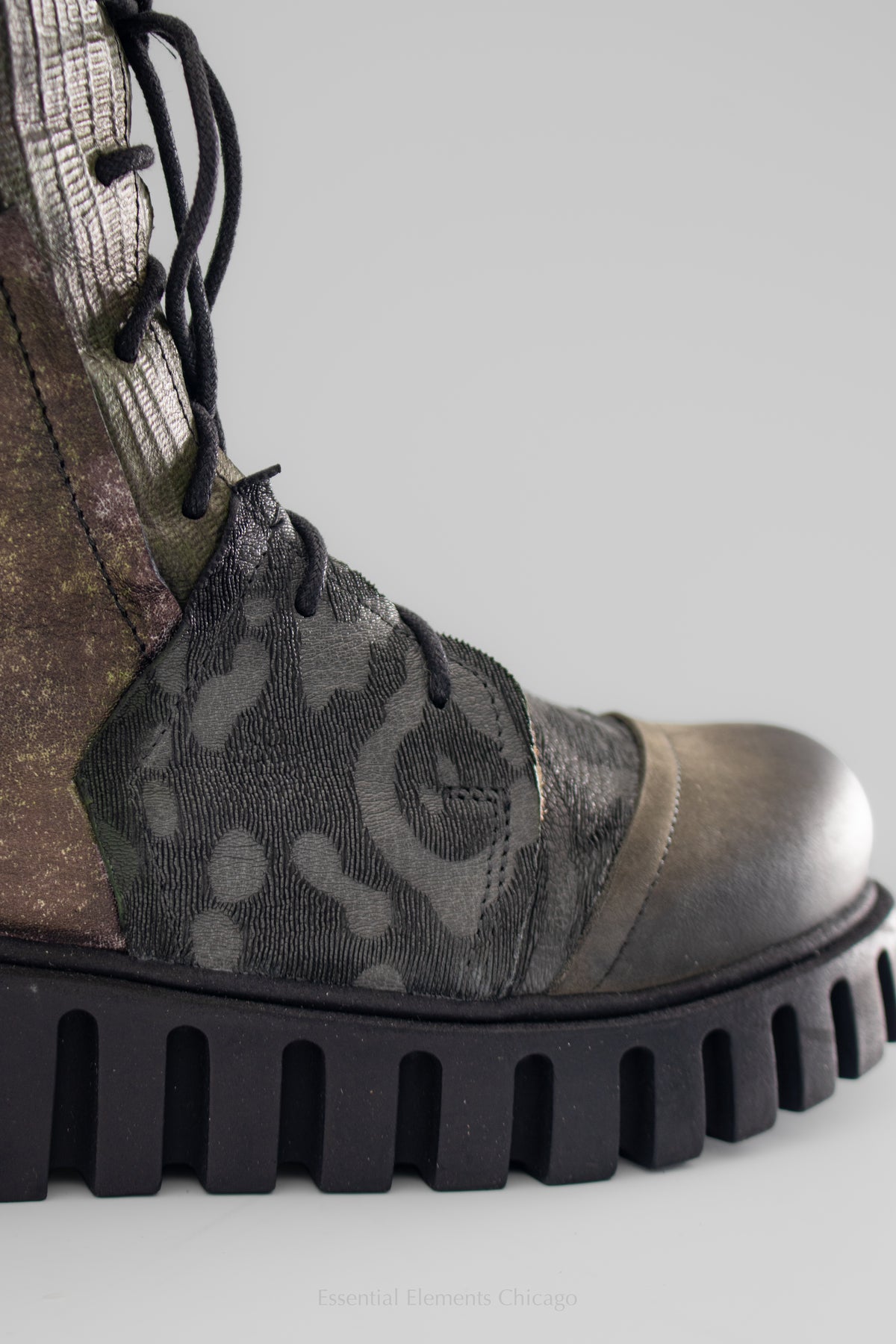 Papucei Anastasia Textured Leather Boots - Essential Elements Chicago