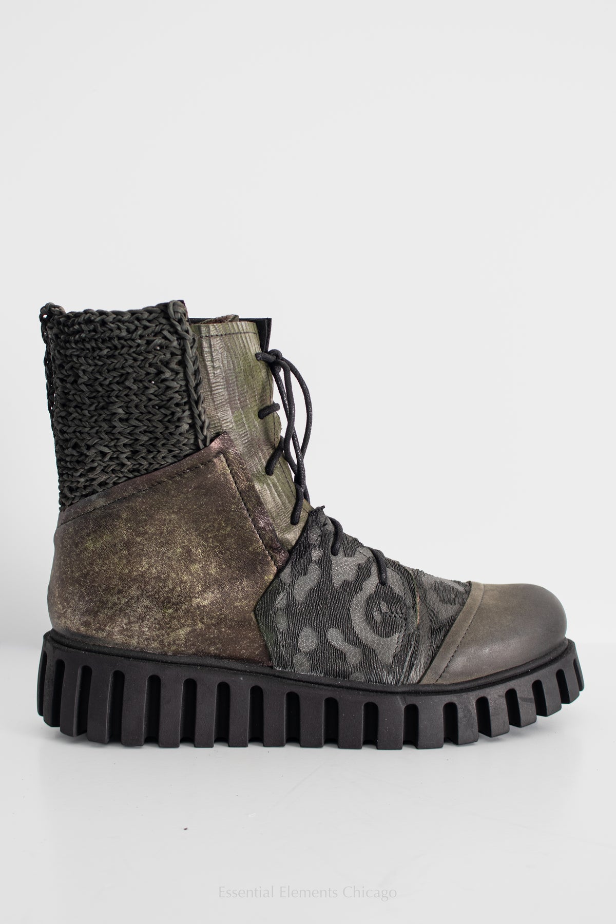Papucei Anastasia Textured Leather Boots - Essential Elements Chicago