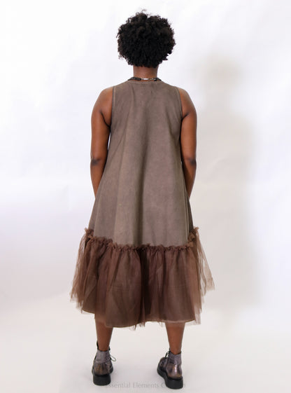 Pluslavie Mesh Dress II, Chocolate