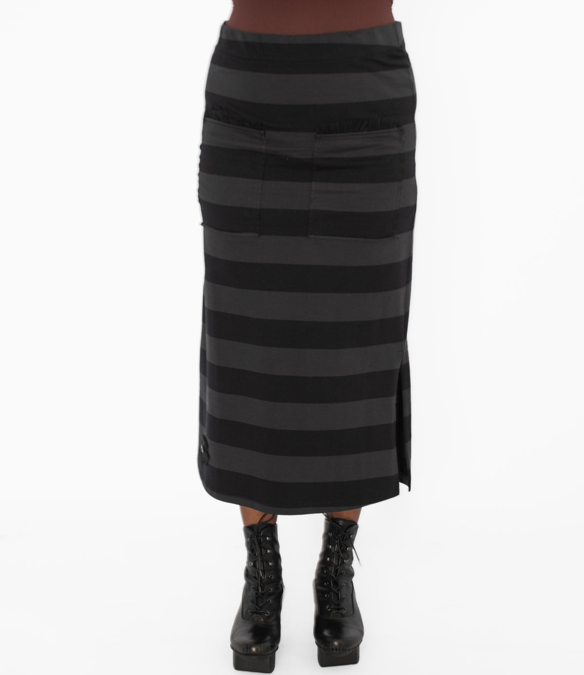 Plüslavie Pencil Skirt III, Wide Stripe