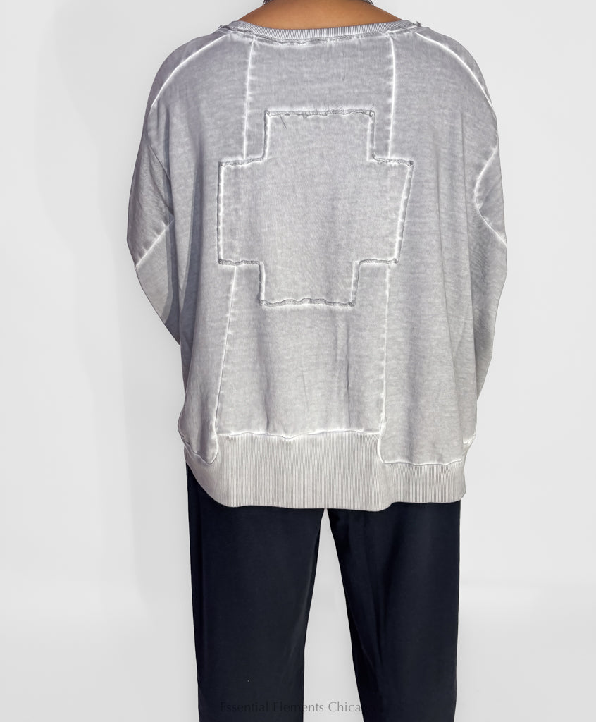 Pluslavie Wide Short Sweatshirt