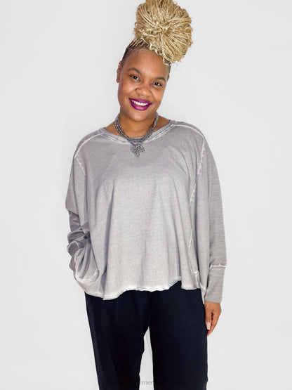 Pluslavie Wide Short Sweatshirt