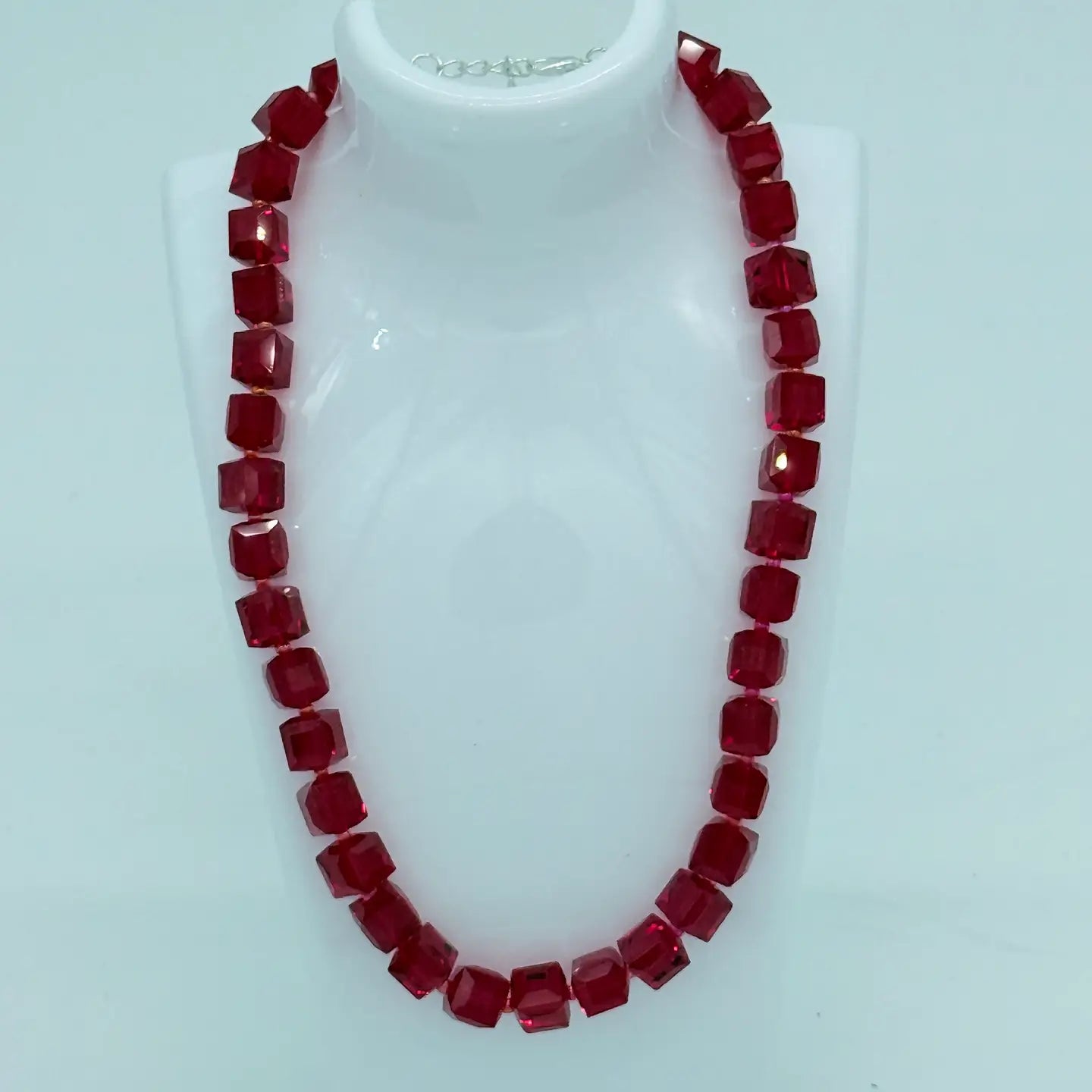 Jianhui Big Crystal Cube Necklace