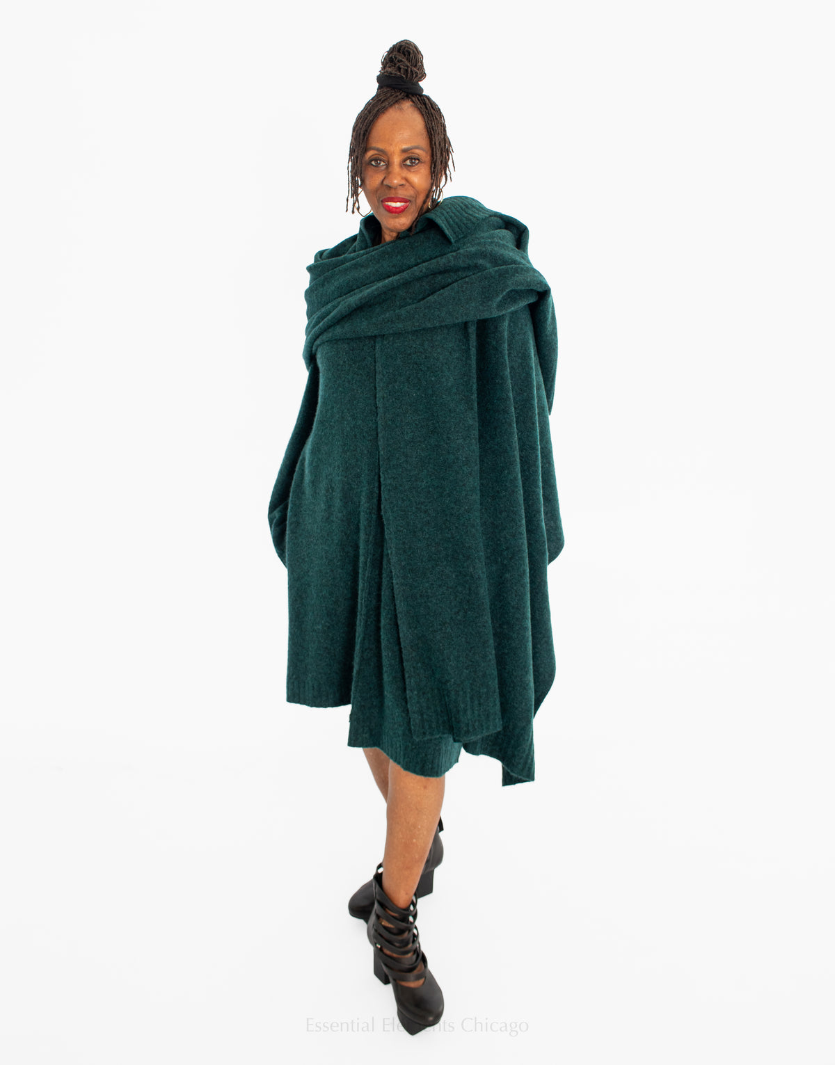 Rubdholz Melange Knitted Scarf