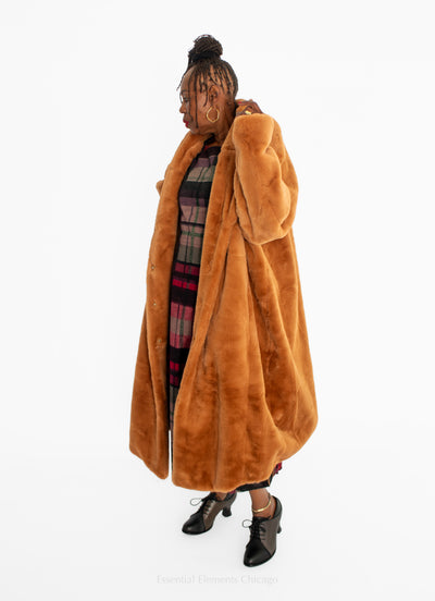 Rundholz Bronze Faux Fur Coat