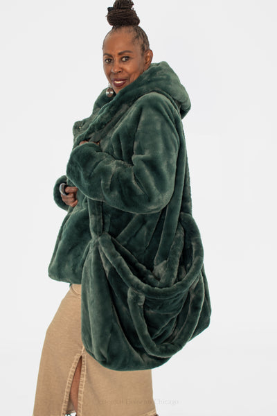 Rundholz Faux Fur Crossbody Bag