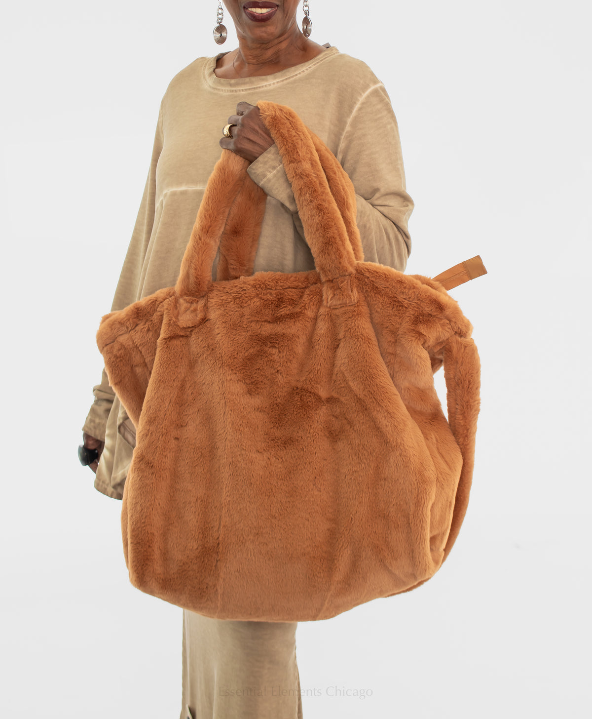 Rundholz Faux Fur Crossbody Bag