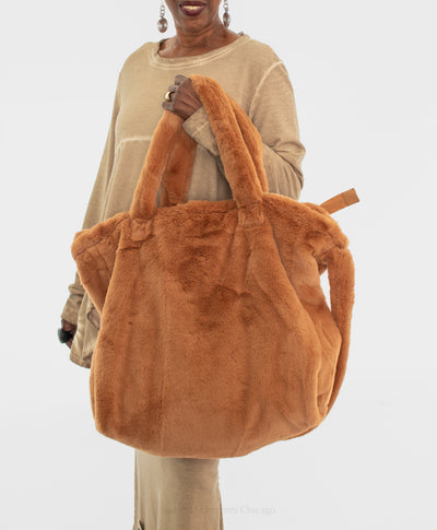 Rundholz Faux Fur Crossbody Bag