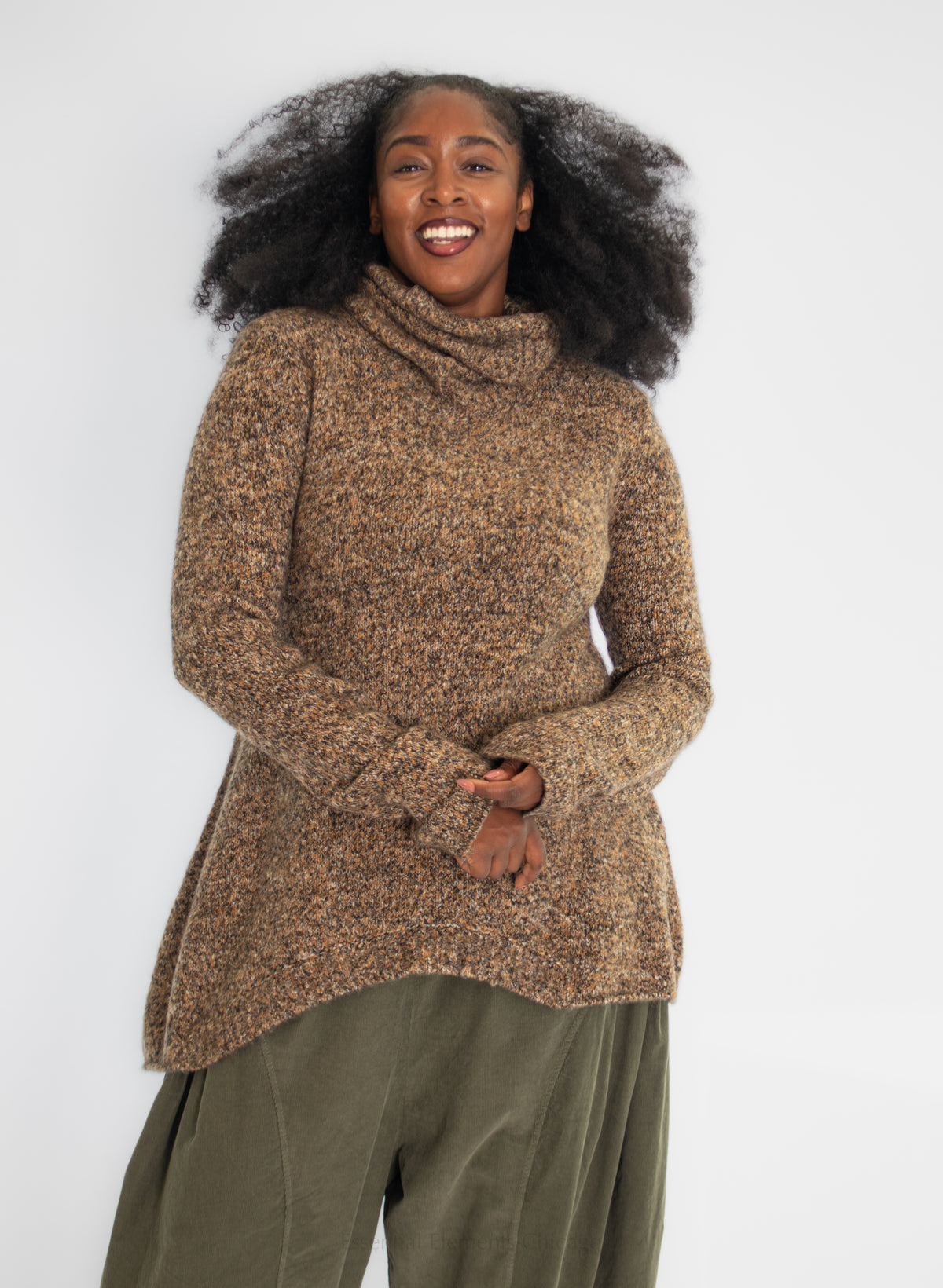 Rundholz Bronze Melange Pullover