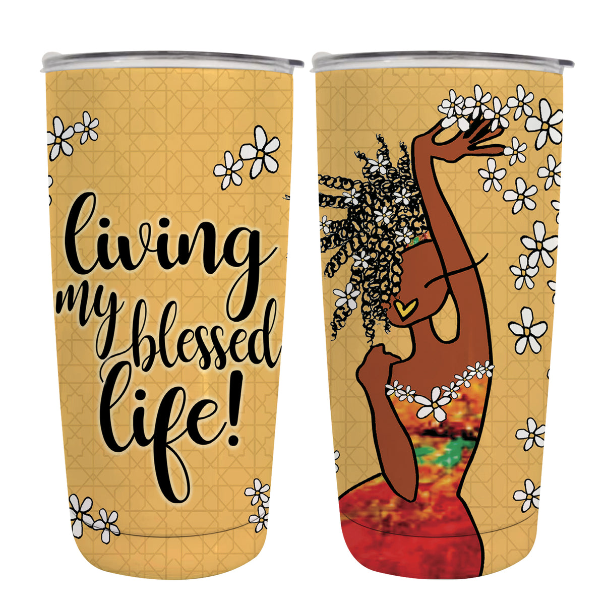 Shades of Color Stainless Steel Travel Tumbler