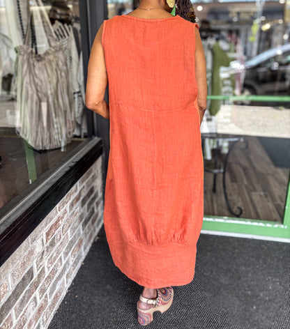 Saga Linen and Cotton Dress