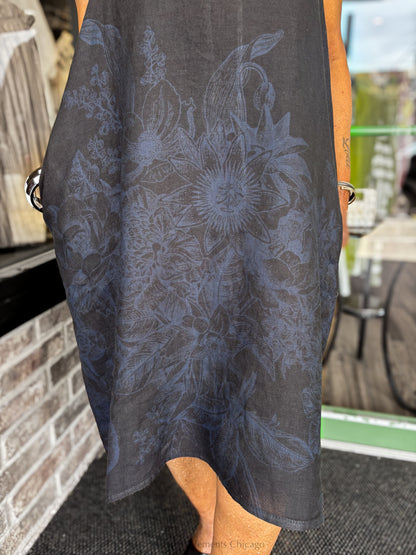 Saga Printed Linen Dress