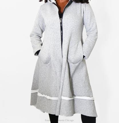 Saga Hooded Jacket, Grey