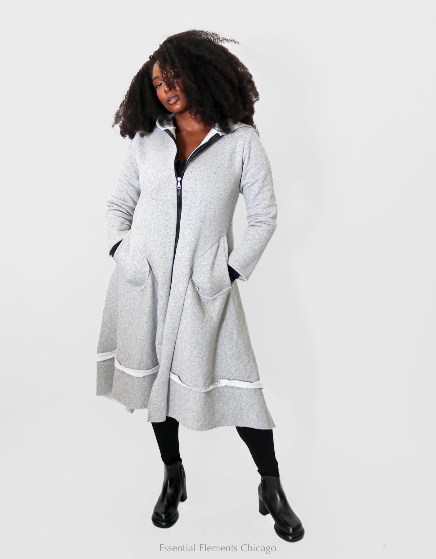 Saga Hooded Jacket, Grey