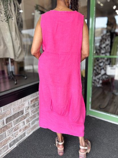 Saga Linen and Cotton Dress