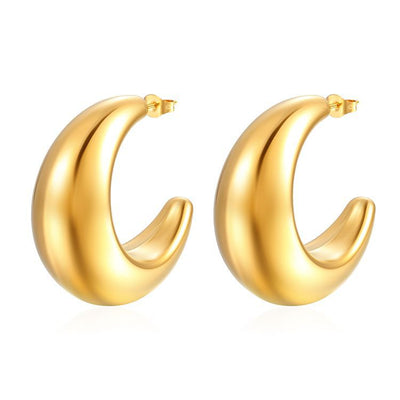 Satsuma Crescent Earrings