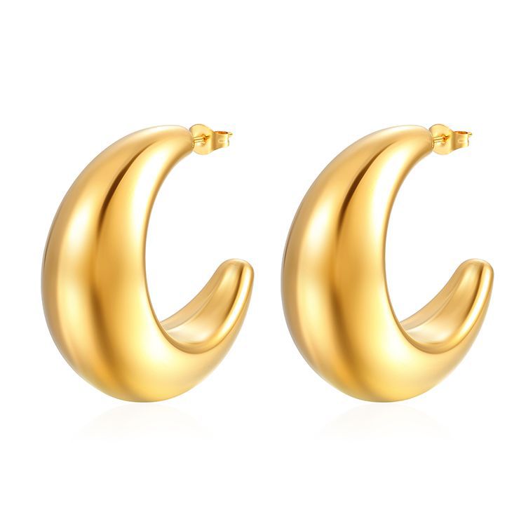 Satsuma Crescent Earrings