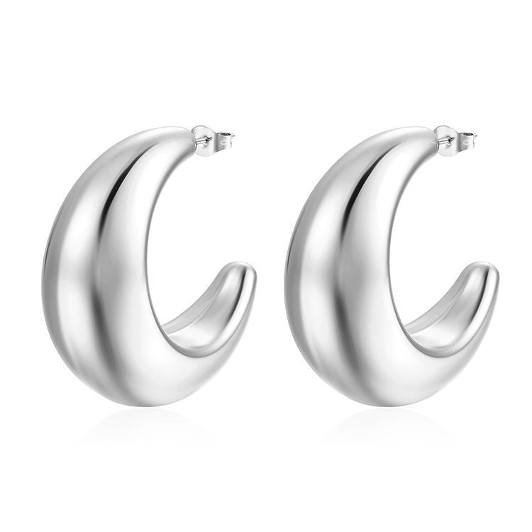 Satsuma Crescent Earrings