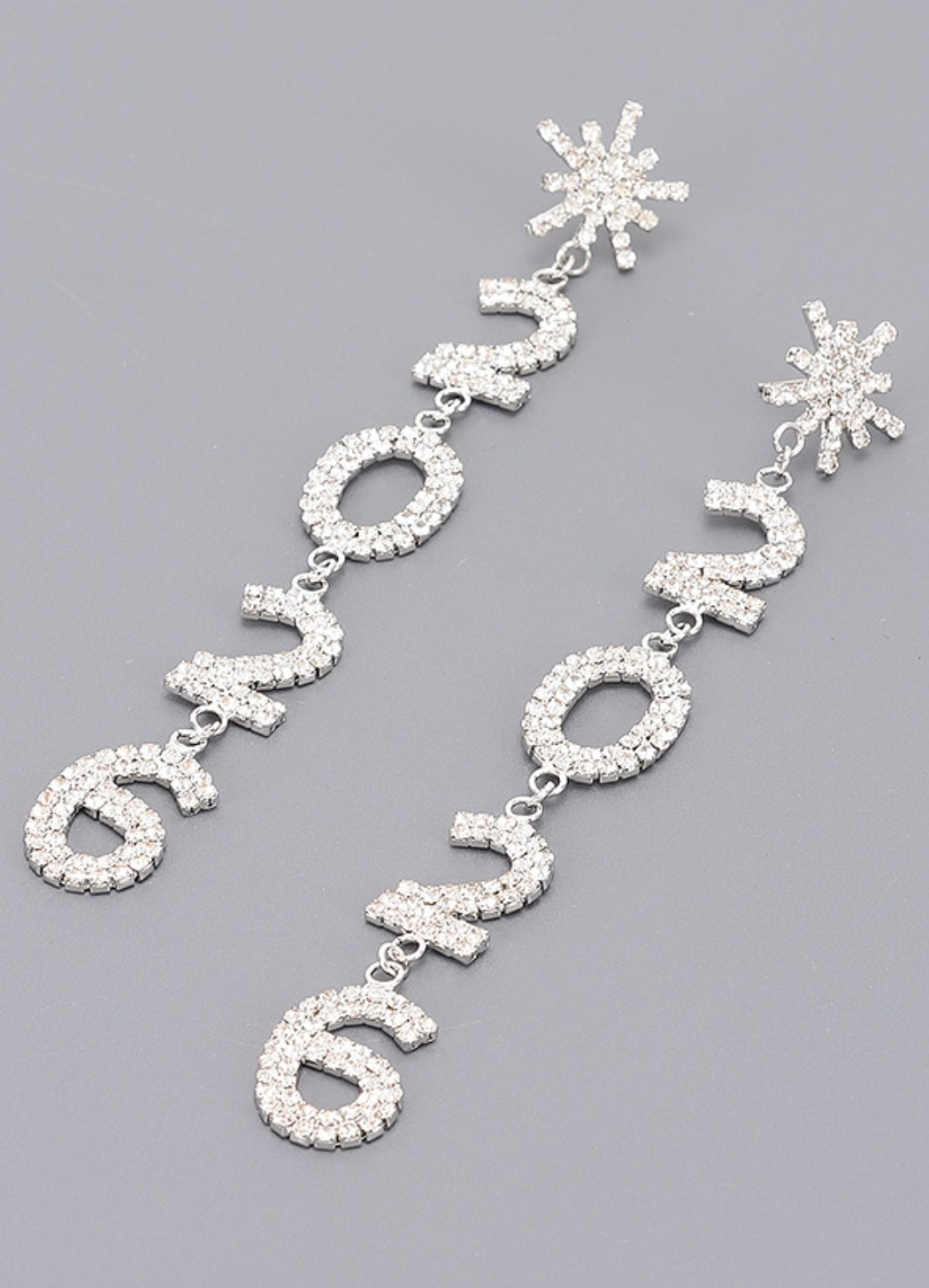 Audrey L "2026" Dangle Earrings