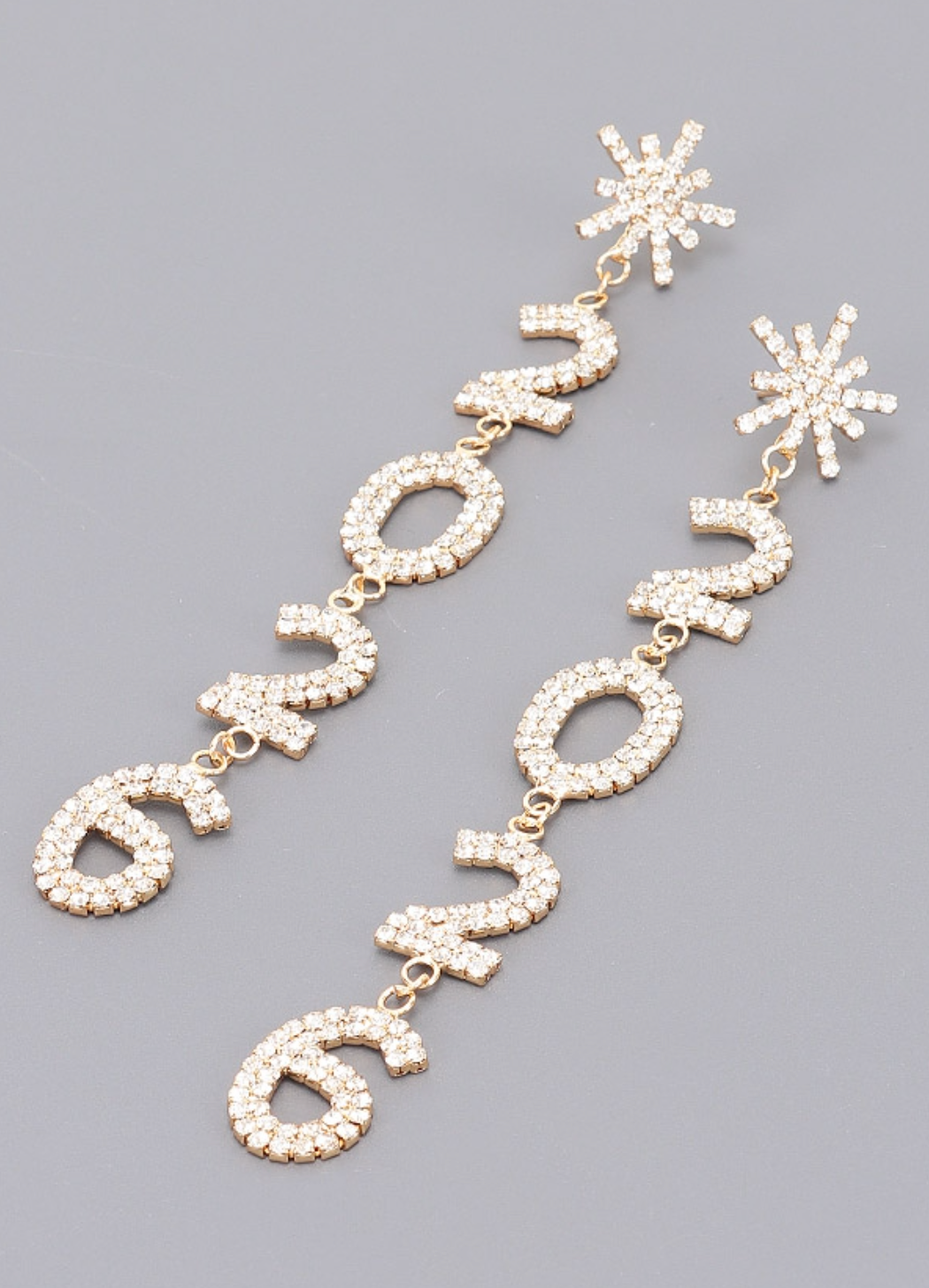 Audrey L "2026" Dangle Earrings