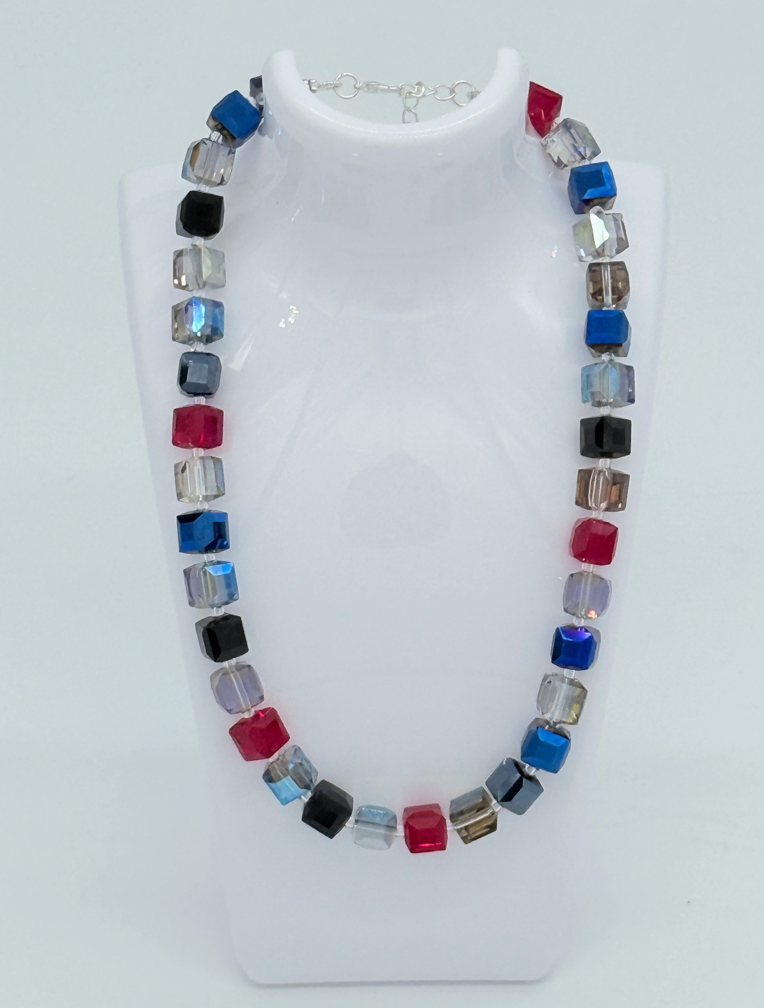 Jianhui Big Crystal Cube Necklace