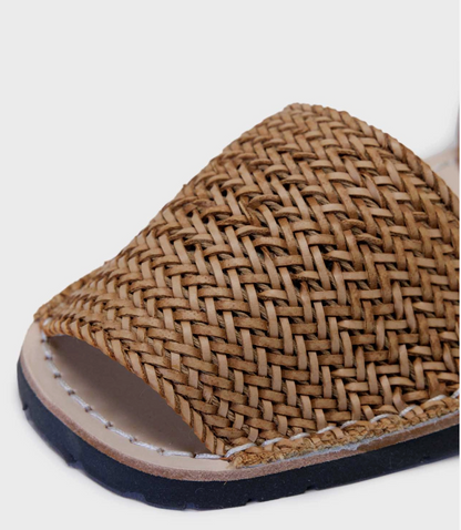 Pons Classic Sandal Woven, Carmel - Essential Elements Chicago