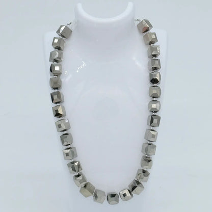 Jianhui Big Crystal Cube Necklace