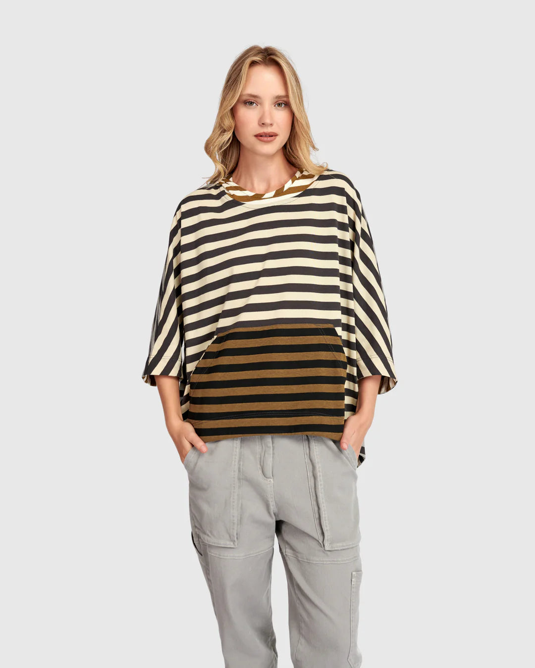 Alembika Urban Striped Hooded Top - Essential Elements Chicago