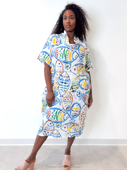 T by Transparente Fish Dress - Essential Elements Chicago