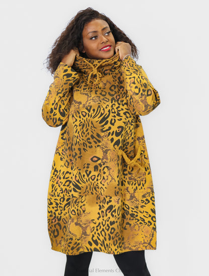 T by Transparente Leopard Print Dress - Essential Elements Chicago
