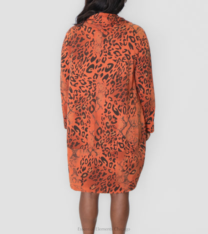 T by Transparente Leopard Print Dress - Essential Elements Chicago