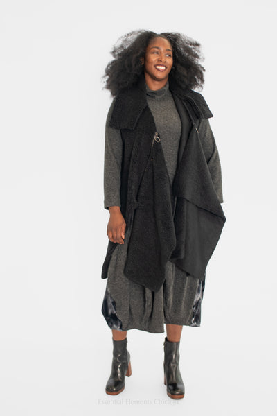 T by Transparente Faux Shearling Vest - Essential Elements Chicago