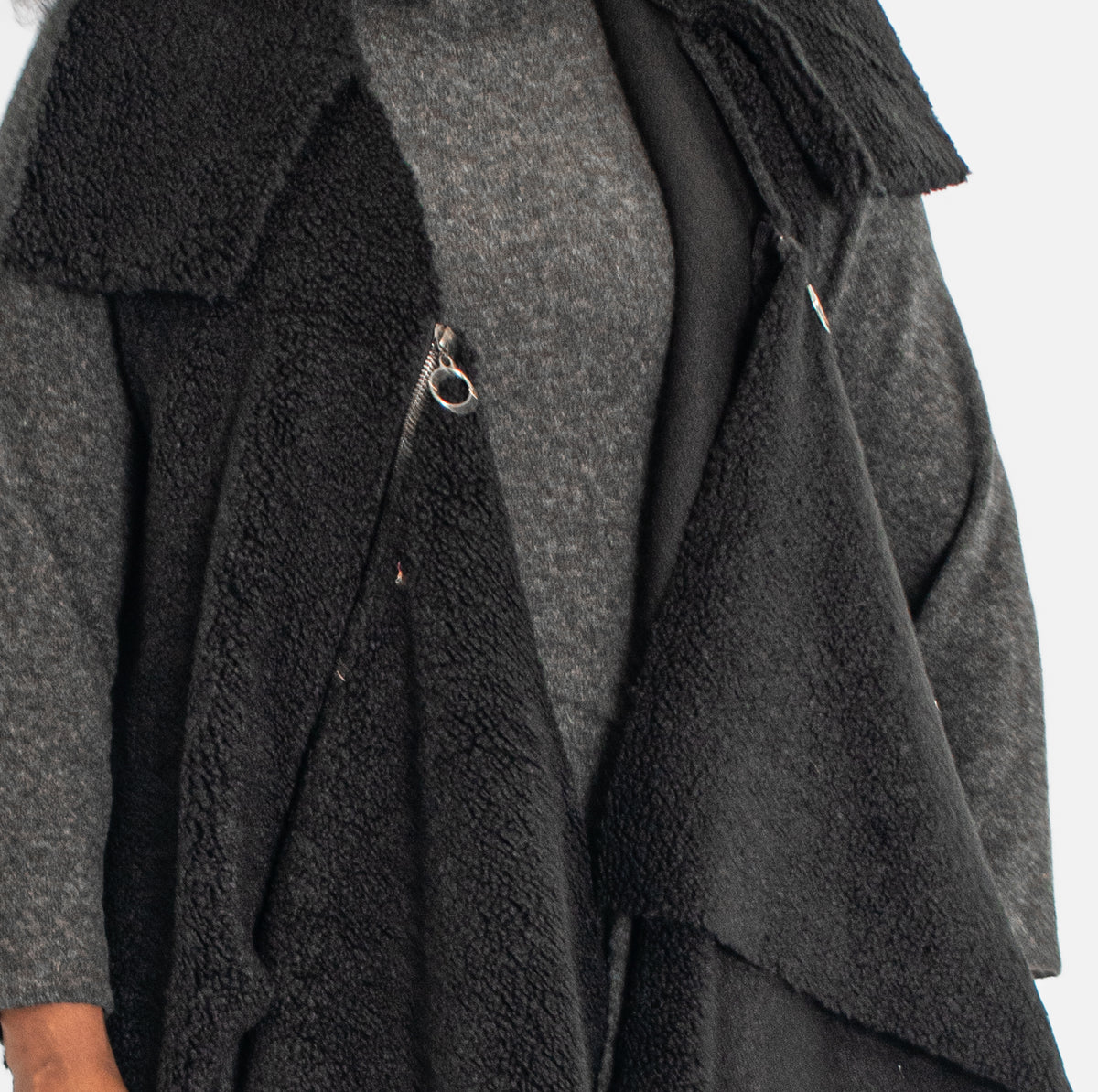 T by Transparente Faux Shearling Vest - Essential Elements Chicago